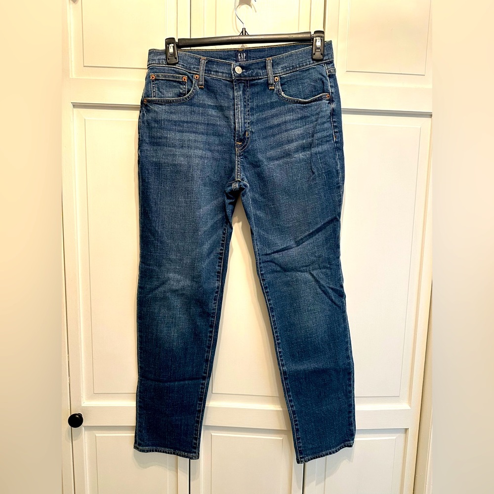 GAP Size 6 28 Waist Girlfriend Jeans Denim Pants Like New